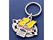 Jeff Gordon Triangle Pewter Keychain