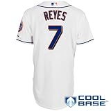 MLB Men's New York Mets Jose Reyes Six Button Cool Base Authentic Home Jersey (White, 48/X-Large)