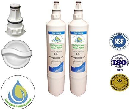 2 Pack Ultimate Purification 1000A Compatible Water Filter for LG---LT600P;5231JA2005A ; 5231JA2005A-S ; 5231JA2006 ; 5231JA2006A ; 5231JA2006A-S ; 5231JA2006B ; 5231JA2006B-S ; 5231JA2006E ; 5231JA2006F ; 5231JA2006F-S ; 5231JA2006H ; 5231JJ2001C; KENMORE---9990 ; 9990P ; 04609990000; 46- 9990; 4609990000; SWIFT GREEN---SGFLA50 ; SGF-LB60 WATER SENTINEL---WSL-2 SUPCO--- WF300; CLS30320001 ; CLS3032001