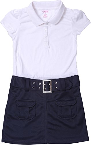 French Toast School Uniform Girls Belted Polo Dress