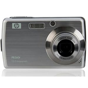 HP PB360 12 MP Digital Camera with 3-Inch Touchscreen LCD (Silver)