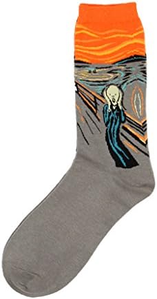 Men's Funky Socks Art Painting Van Gogh Mona Lisa Da Vinci Colorful Socks