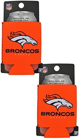 Official National Football League Fan Shop Authentic 2-Pack NFL Koozie 12 Oz Can Cooler (Denver Broncos)