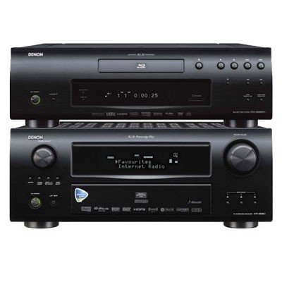 Denon AVR-3808CI Home Theater Receiver and DVD-3800BDCI Blu-ray Disc Bundle