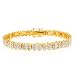 0.25 Carat Diamond Tennis Bracelet - Sterling Silver/18K Vermeil