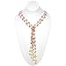 HinsonGayle Artisan Collection "Sara" Double Strand Rose Quartz and Cultured Pearl Lariat Necklace