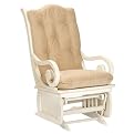 Sleigh-Back Glider and Ottoman - Antique White