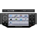 Power Acoustil PTID-5000 Single DIN A/V Source Unit w/ Oversized Digital 5 TFT-LCD Touch Screen; Motorized Front Panel w/ 4 Pre-Set Angles