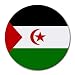 Western Sahara Flag Round Mouse Pad