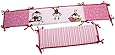 Little Bedding 3 Little Monkeys Crib Bumper, Girl