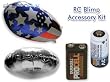 Mach Airship Accessory Bundle Incl Airship America Blimp & Saucer Balloons, 3V & 9V Battery