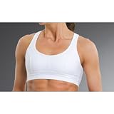 Moving Comfort Women's Cameo Racer Back Bra,White,36A