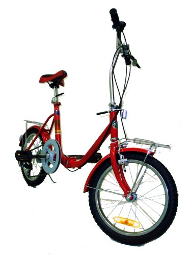 Bestco Folding Bike,16Wheels,3 speeds - RED