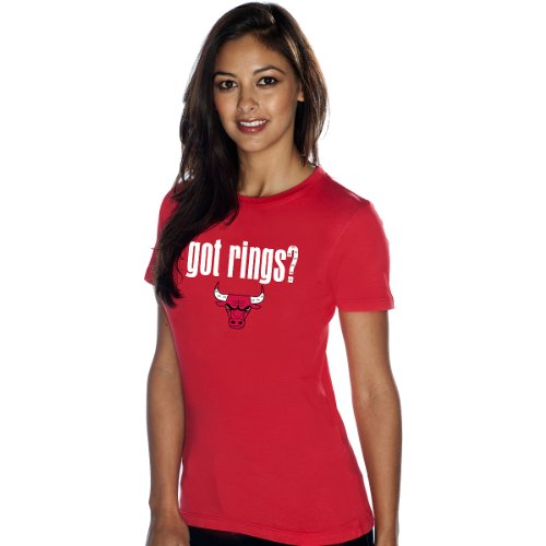 Majestic Athletic Chicago Bulls Got Rings? Women's T-Shirt Large