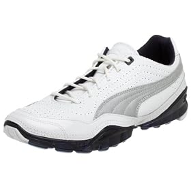 PUMA Men’s Cell Meio L Sneaker,White/Silver/Navy,9.5 D