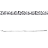 STUNNING 5 CARAT WHITE GOLD TENNIS BRACELET