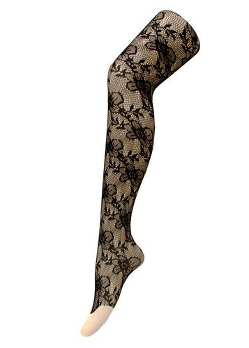 Yelete Flower Garden Ladies Fishnet Stockings - Ladies Fashion Tights (One Size)
