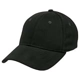 Plain Black Adjustable Hat