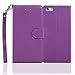 Navor Protective Flip Wallet Case for iPhone 6S Plus & iPhone 6 Plus [5.5 inch] - Purple (IP6PPP)