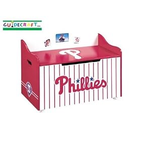 Philadelphia Phillies Wood Wooden Toy Box Chest by Guidecraft