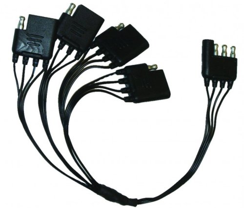 Plasmaglow Trailer Hitch Plug 4-Way Splitter4-Way Splitter for 4-Pin Trailer Connector