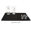 18'' x 12'' Bar Service Mat, Black