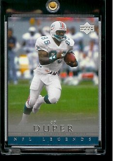 2000 Upper Deck Legends Mark Duper Miami Dolphins #35 Football Card - Mint Condition - In Protective Display Case