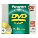 Panasonic 3x speed, 4.7GB, 5 pack DVD-RAM Disc