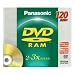 Panasonic 3x speed, 4.7GB, 5 pack DVD-RAM Disc
