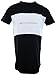 Mens Tall Long T Shirts and Hoodies with Zippers and Designs (Many Styles To Choose From) (XL, Black/White)