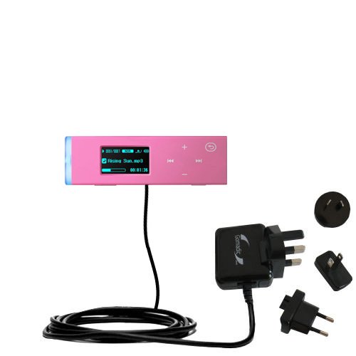 International Wall / AC Charger for the Samsung U3 - Gomadic Brand w/ TipExchange Technology
