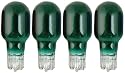 Moonrays 11692 4-Watt Wedge Base Light Bulbs, 4 Pack (Green)