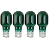 Moonrays 11692 4-Watt Wedge Base Light Bulbs, 4 Pack, Green