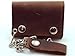 Distressed Natural Brown Leather Trifold Chain Wallet 4