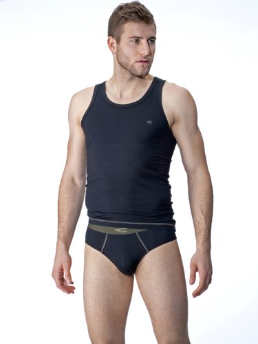 Camel Active Bodywear Herren Unterhemd 400502, Gr. 5 (M), Schwarz (black olive 8091) Preisvergleich