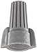 NSI Easy-Twist Winged Wire Connector, Standard Type, 18-8 AWG Wire Range, 600V, Grey (Box of 50)
