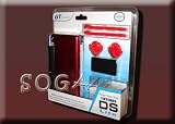 NINTENDO DS NDS RED CRYSTAL HARD CASE STYLUS PEN SCREEN PROTECTOR FINGER PEN