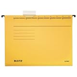 Esselte Leitz 19853015 H�ngemappe Alpha , Colorspankarton, 5 St�ck, gelb