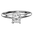 .30 CT D VS1 RADIANT DIAMOND SOLITAIRE 14K WHITE GOLD