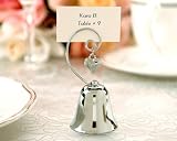Charming Silver Bell with Dangling Heart Charm Set of 4 (Set of 12) - Baby Shower Gifts & Wedding Fa