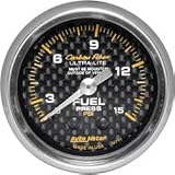 2-1/16-C/FIBER MECH FUEL PRESS 15 PSI - AUTOMETER GAUGES