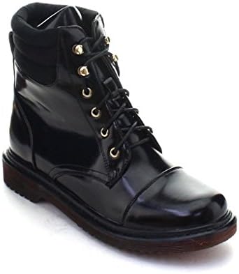 Sole Addiction Cushioned Calf Lace Up Combat Boots Booties