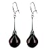 Black Cherry Amber and Sterling Silver Tears Of title=