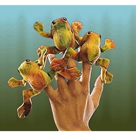 Folkmanis Mini Frog Finger Puppet