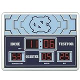 North Carolina Tar Heels NCAA Scoreboard Clock & Thermometer (14x19)