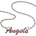 Los Angeles Angels Script Necklace Enameled