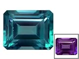 MIN 5.00CT 11X9MM EMERALD CUT RUSSIAN LAB ALEXANDRITE