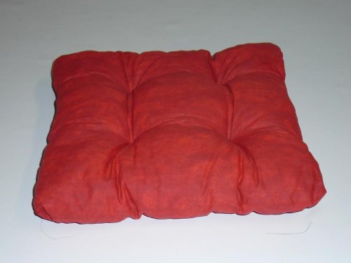 Sitzkissen für Gartenmöbel Indoor Dekokissen Polster ca. 38x38cm rot leicht marmoriert