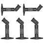 5 Black Universal Satellite Speaker Mounts / Brackets for Walls and Ceilings 1XZ