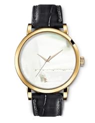 SPRAWL Aanalog Fashion Series Gold Ladies Watches of Genuine Black Leather Strap,Unique Wrist Watch for Women Girls Designed with Teddy on the edge of the window